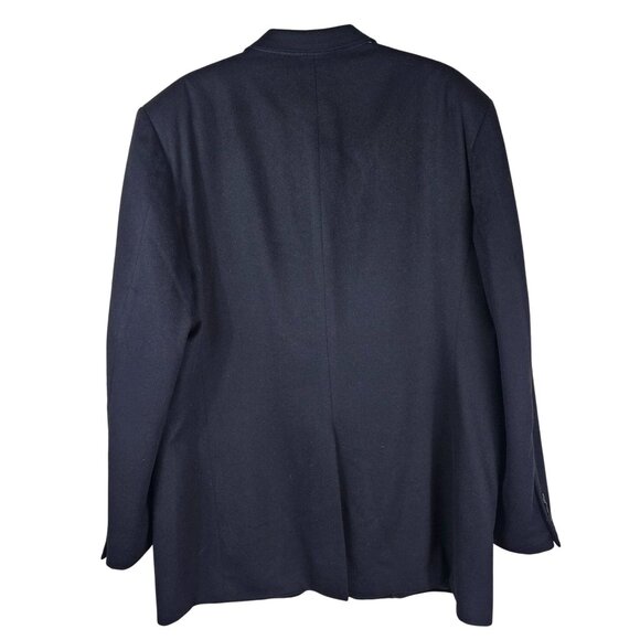 Hickey Freeman Madison 100% Cashmere Sport Coat Blazer 46L Black Quiet Luxury - Picture 2 of 14